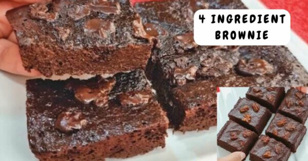 Brownie with 4 Ingredients