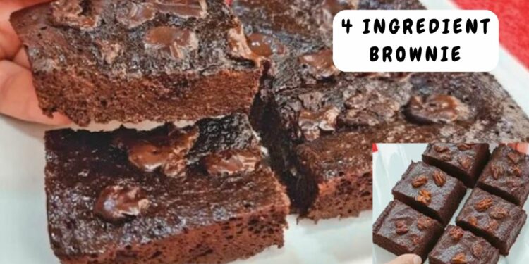 Brownie with 4 Ingredients