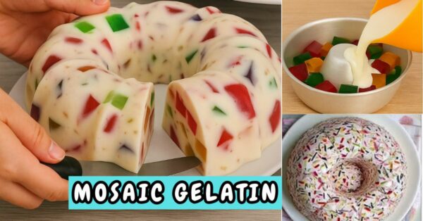 Mosaic Gelatin with 5 ingredients