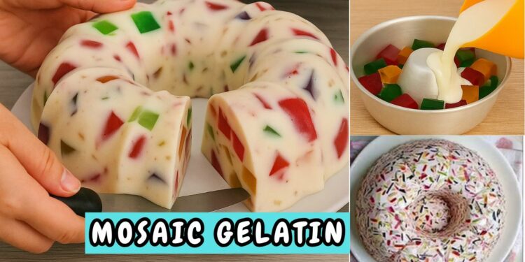 Mosaic Gelatin with 5 ingredients