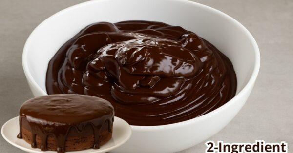 2-Ingredient Chocolate Ganache Frosting – Perfect for Cakes and Desserts