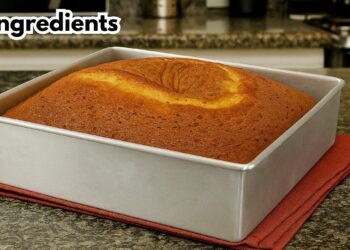 3-ingredient Blender Cake – Quick and Fluffy in just 30 Minutes