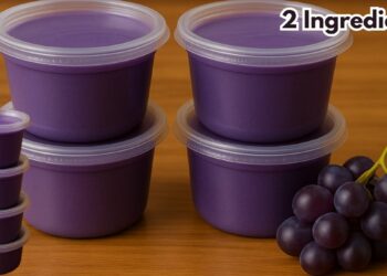 Creamy Grape Dessert with just 2 Ingredients in the Blender, Super Creamy