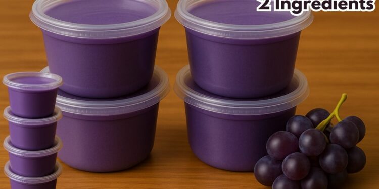 Creamy Grape Dessert with just 2 Ingredients in the Blender, Super Creamy