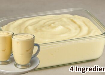 Creamy Pineapple Dessert Without Gelatin with 4 ingredients, Easy and Economical