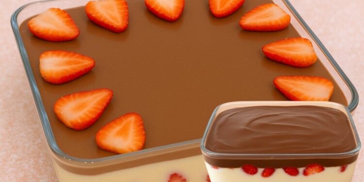 Creamy Strawberry & Chocolate Dessert – Easy, Budget-Friendly & Irresistible