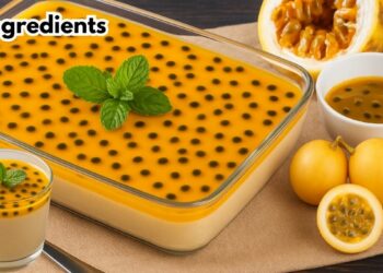 Passion Fruit Dessert with 4 Ingredients (Blender Recipe)