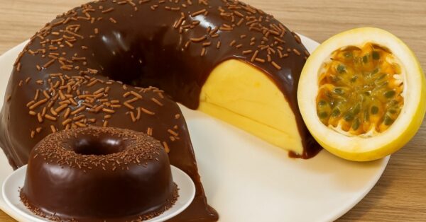 Passion Fruit Dessert with Crunchy Chocolate Ganache – Quick and Easy