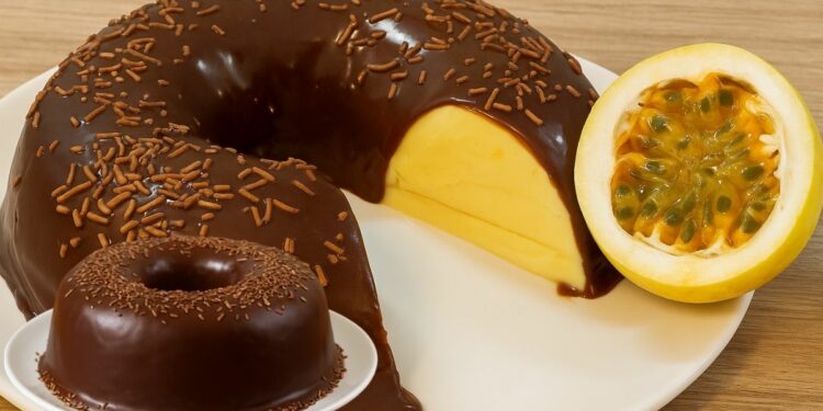 Passion Fruit Dessert with Crunchy Chocolate Ganache – Quick and Easy
