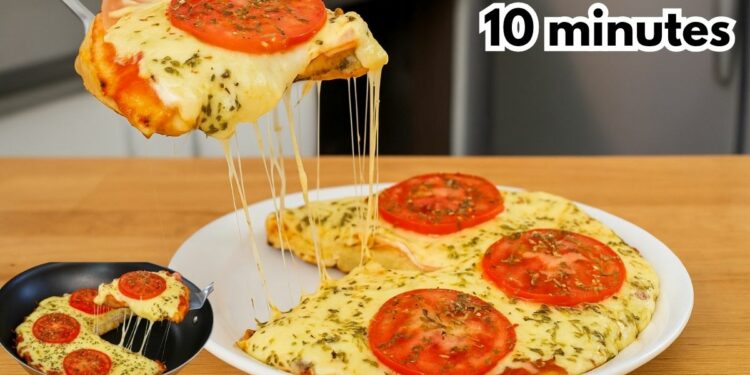 Quick and Easy Pizza in a Frying Pan – No Oven Required, in 10 minutes
