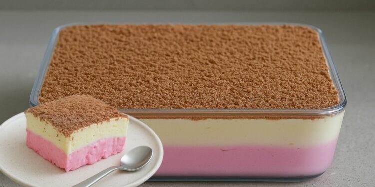 Strawberry & Pineapple Layered Dessert – No-Bake, Quick & Creamy