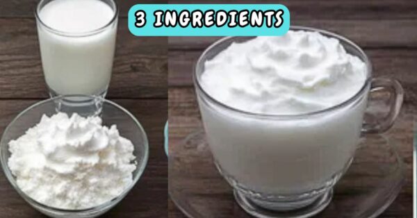 Homemade Whipped Cream with 3 Ingredients