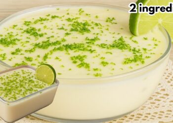 Easy 2-Ingredient Lemon Dessert (No Milk, No Gelatin) in Minutes