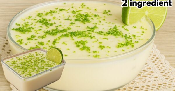 Easy 2-Ingredient Lemon Dessert (No Milk, No Gelatin) in Minutes