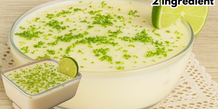 Easy 2-Ingredient Lemon Dessert (No Milk, No Gelatin) in Minutes