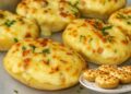 Restaurant-Style Baked Potatoes Stuffed with Ham and Cheese in 15 Minutes