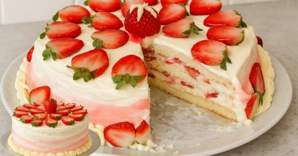 Strawberry Cake Filling – Creamy, Easy and Economical Recipe