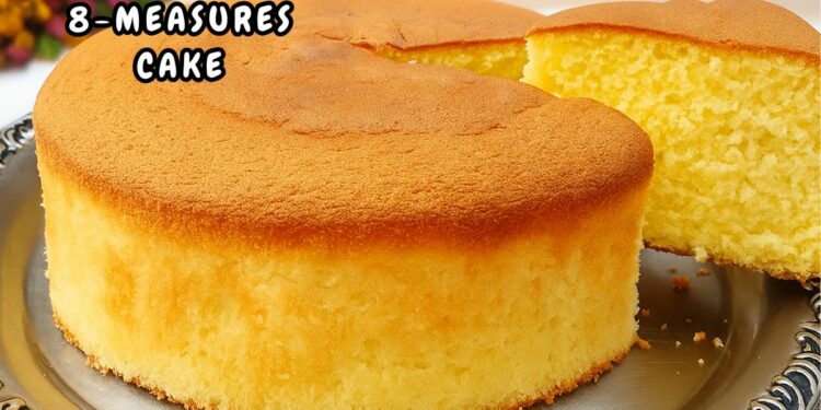 8-Measures Cake with 4 Ingredients: Easy, Light, and Very Flavorful Recipe