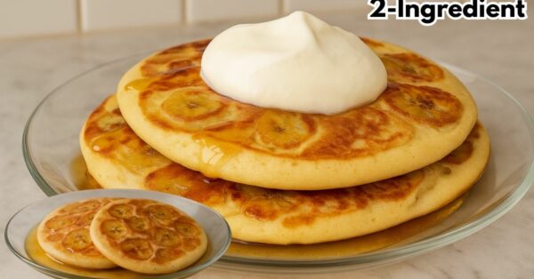 2-Ingredient Banana Pancakes – Quick &  Breakfast or Snack