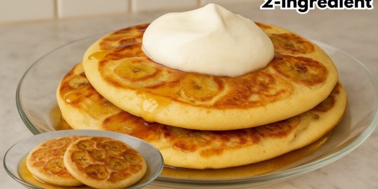 2-Ingredient Banana Pancakes – Quick &  Breakfast or Snack