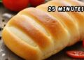Soft Homemade Bread, Simple and Delicious: Ready in 25 minutes