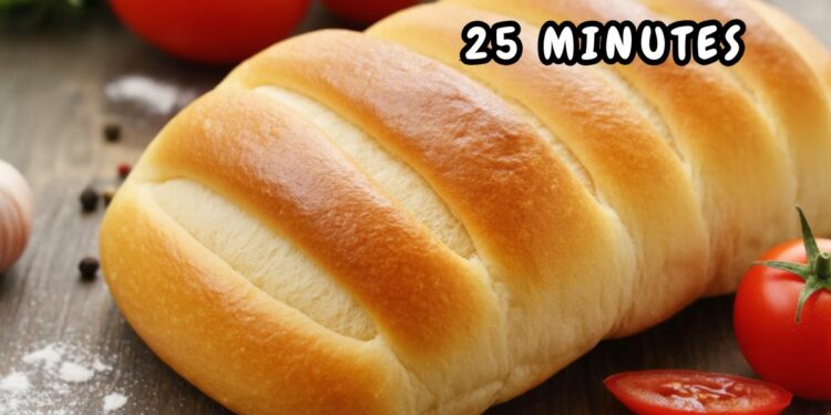 Soft Homemade Bread, Simple and Delicious: Ready in 25 minutes