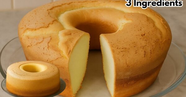 Easy Flourless Cake (3 Ingredients) – No Milk Needed, In Minutes