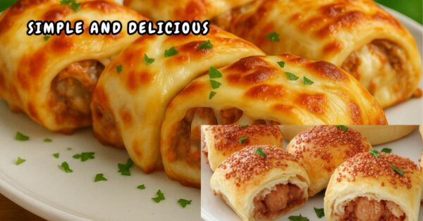 Melt-in-Your-Mouth Puff Pastry with Meat and Cheese