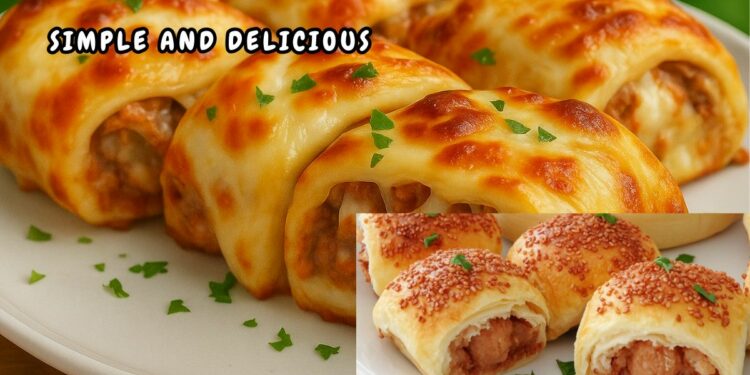 Melt-in-Your-Mouth Puff Pastry with Meat and Cheese