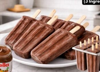 Nutella Popsicle with 3 ingredients in the Blender, Super Creamy