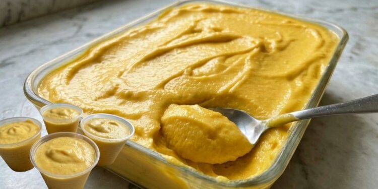 Easy 2-Ingredient Mango Cream Dessert Without a Blender
