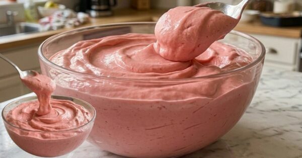 Easy Strawberry Mousse with Powdered Drink Mix
